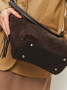 Сумка FIATO 2757 замша шоколад