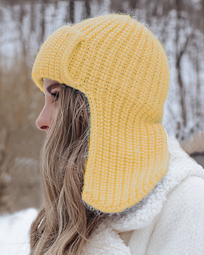 Ушанка женская 23-292 Stigler желтый Ушанка женская 23-292 Stigler желтый