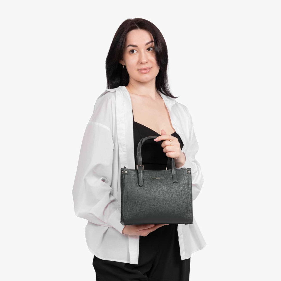 Сумка женская Karya 2402 темно-зеленая Сумка женская Karya 2402 темно-зеленая