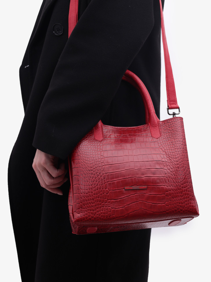 Сумка женская Karya 2392 красный крокодил Сумка женская Karya 2392 красный крокодил
