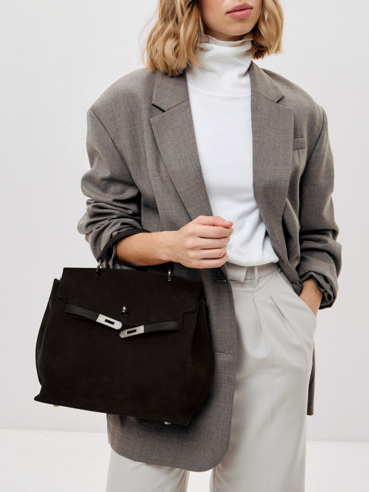 Сумка Curanni 9402 замша чёрная Сумка Curanni 9402 замша чёрная