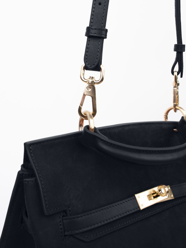 Сумка Curanni 9402 замша чёрная Сумка Curanni 9402 замша чёрная