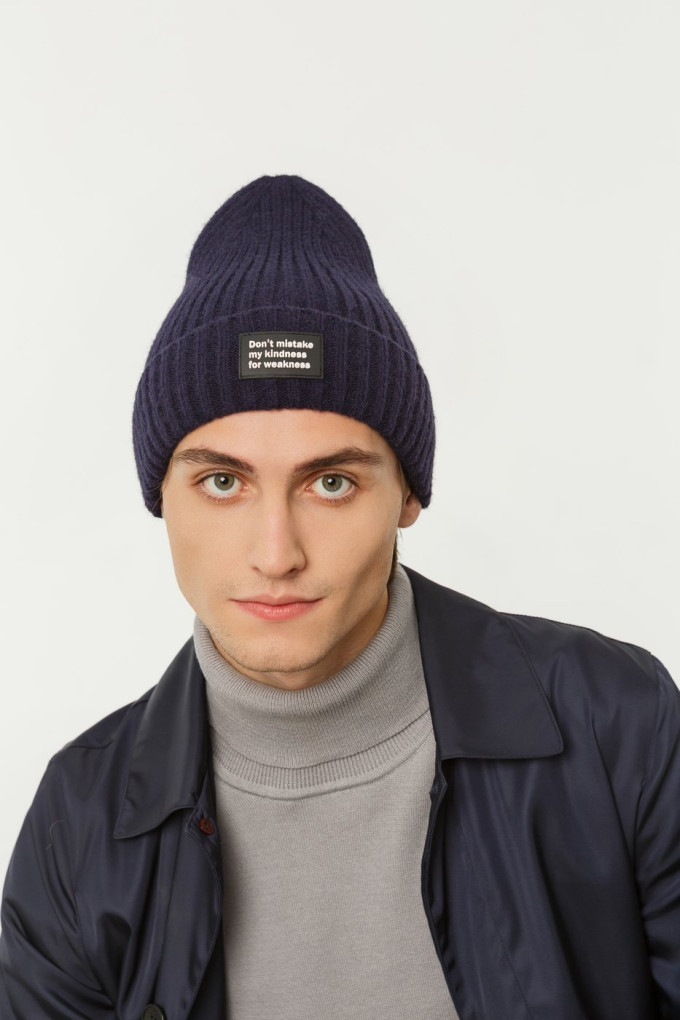 Мужская шапка 12106 MARHATTER тёмно-синий Мужская шапка 12106 MARHATTER тёмно-синий