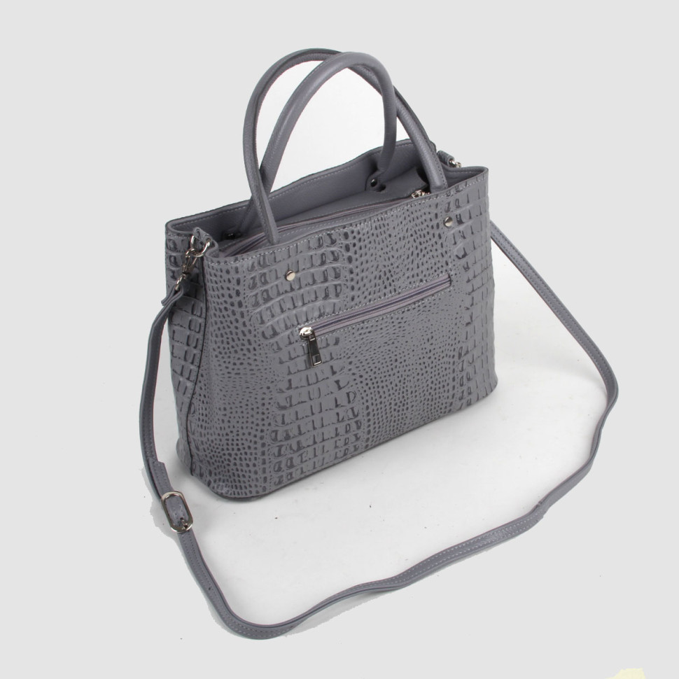 Сумка женская Maxsimo Tarnavsky 1926 серый крокодил 