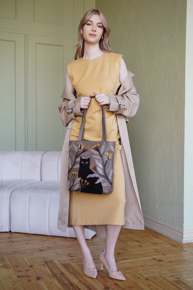 Сумка Protege Д.С.-517-317 "Кот №54" т.капучино флотер Сумка Protege Д.С.-517-317 "Кот №54" т.капучино флотер