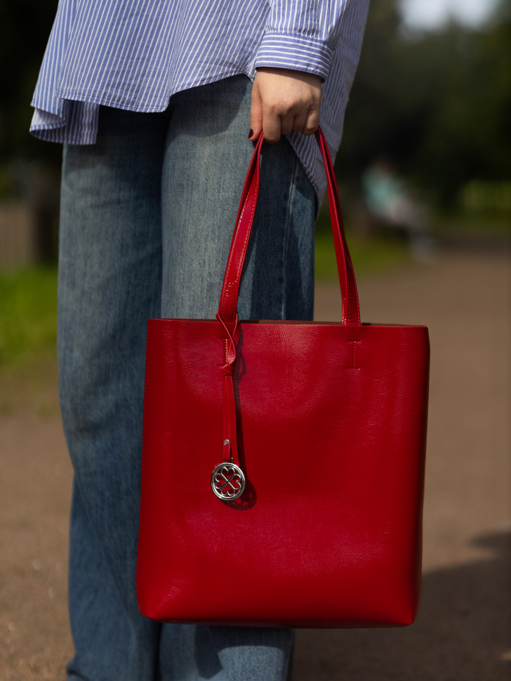 Сумка женская Baggins KDL-1300 лак красный