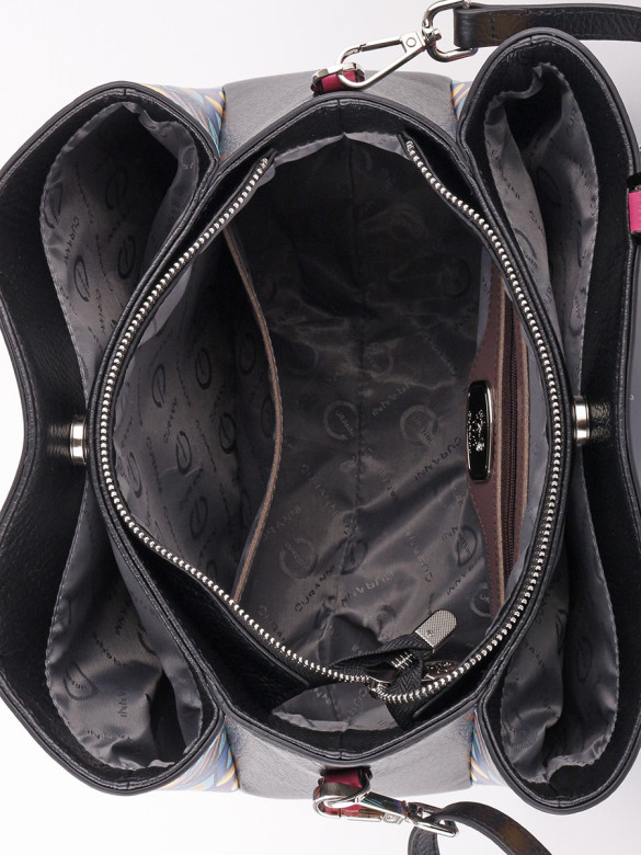 Сумка Curanni, 2520 Cu орнаменто черная