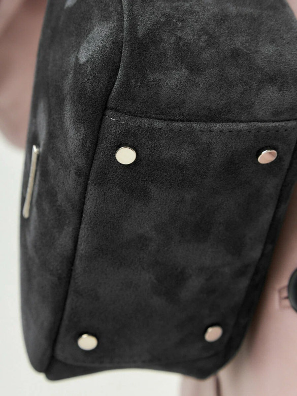 Сумка FIATO 2852 замша серая