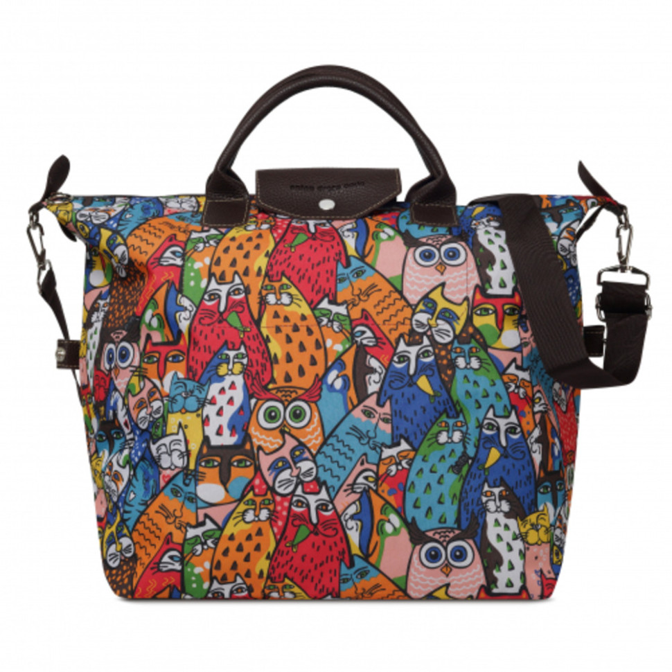 Дорожная сумка Antan, 2-313 коты ч/б цветные мультиколор