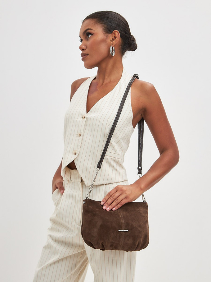 Сумка FIATO 2719 замша шоколад