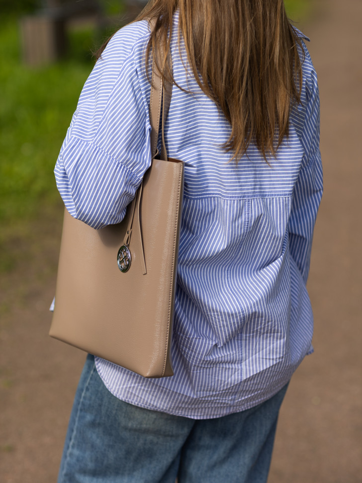 Сумка женская Baggins KDL-1300 лак беж