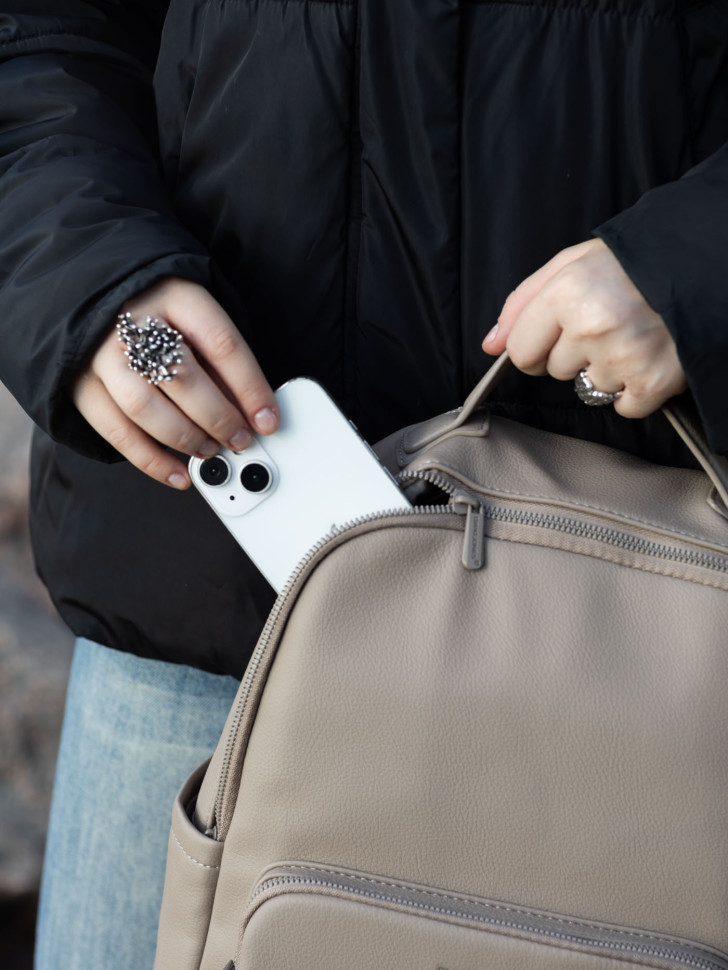 Рюкзак городской David Jones 7841 warm taupe Рюкзак городской David Jones 7841 warm taupe