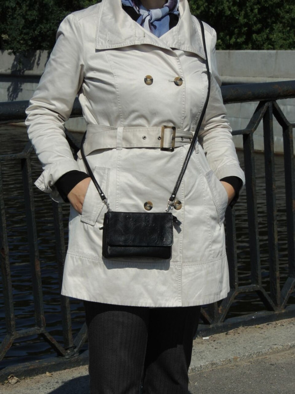 Сумка женская Natalia Kalinovskaya, С53.2 чёрная Сумка женская Natalia Kalinovskaya, С53.2 чёрная