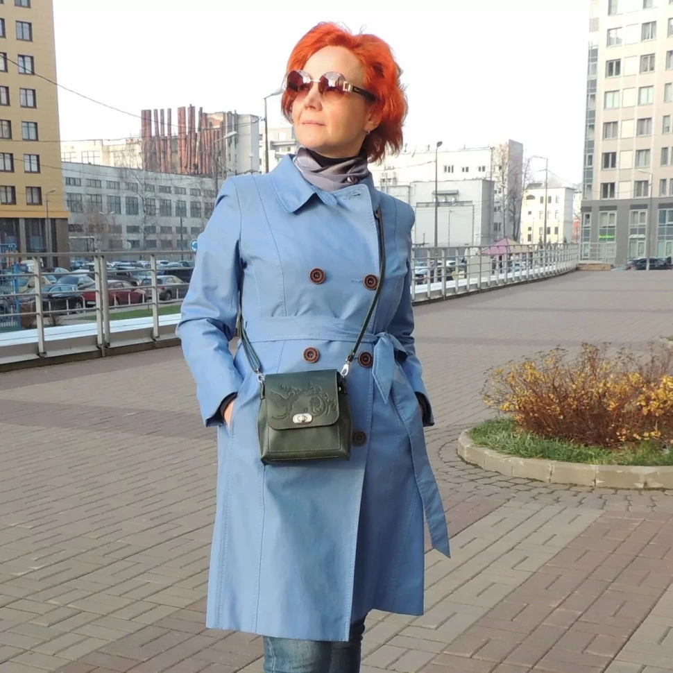 Сумка женская Natalia Kalinovskaya 76п.631 "Грин" зелёная Сумка женская Natalia Kalinovskaya 76п.631 "Грин" зелёная