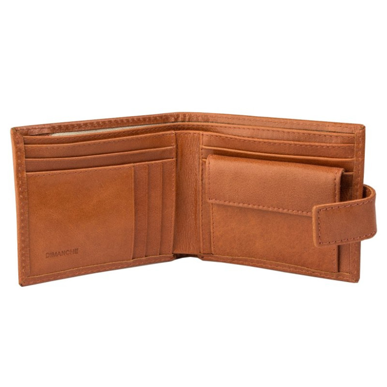 Мужское портмоне Dimanche Camel 174/К, натуральная кожа