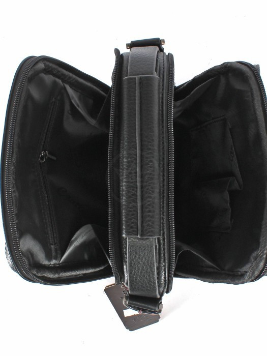 Мужская сумка-планшет из экокожи Cantlor G358S-5 чёрная