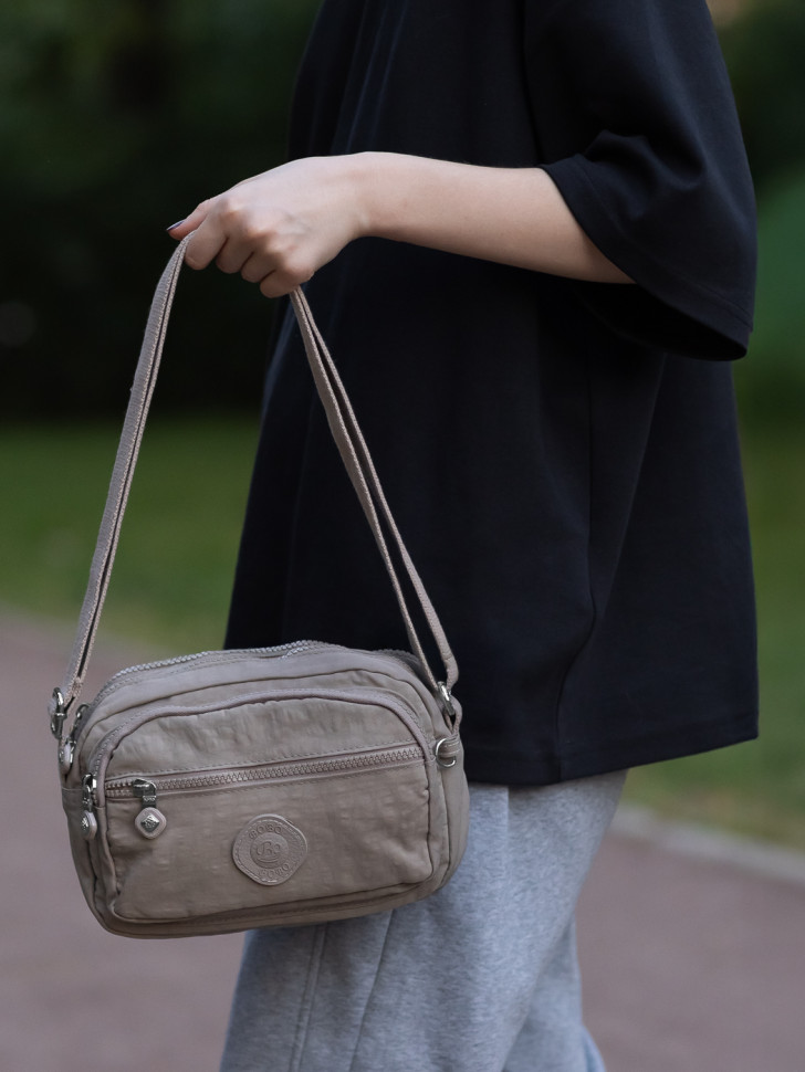 Сумка женская Bobo 8207 тёмно-бежевая Сумка женская Bobo 8207 тёмно-бежевая