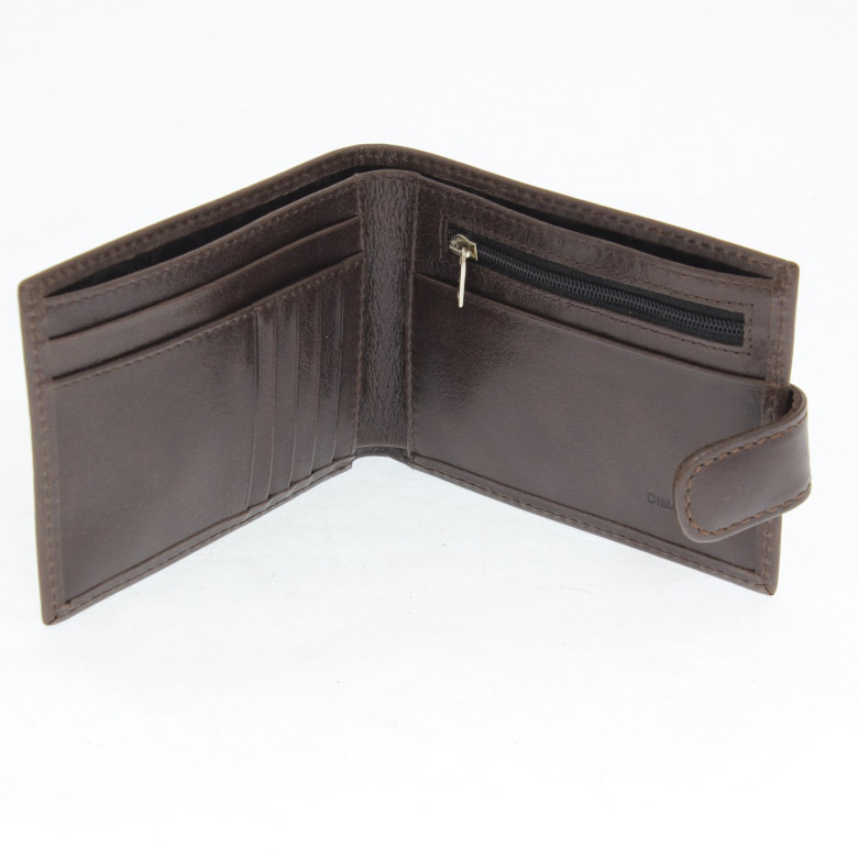 Мужское портмоне Dimanche Camel 302 коричневое, натуральная кожа