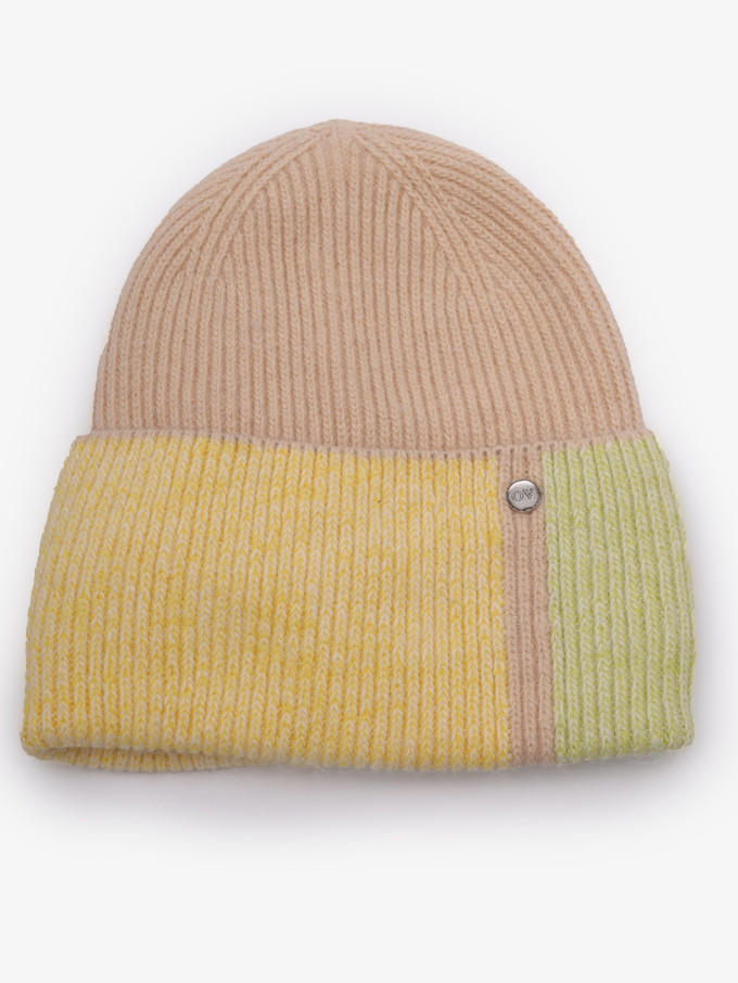 Шапка OvenTrico 1570 бежевый/желтый/липа Шапка OvenTrico 1570 бежевый/желтый/липа