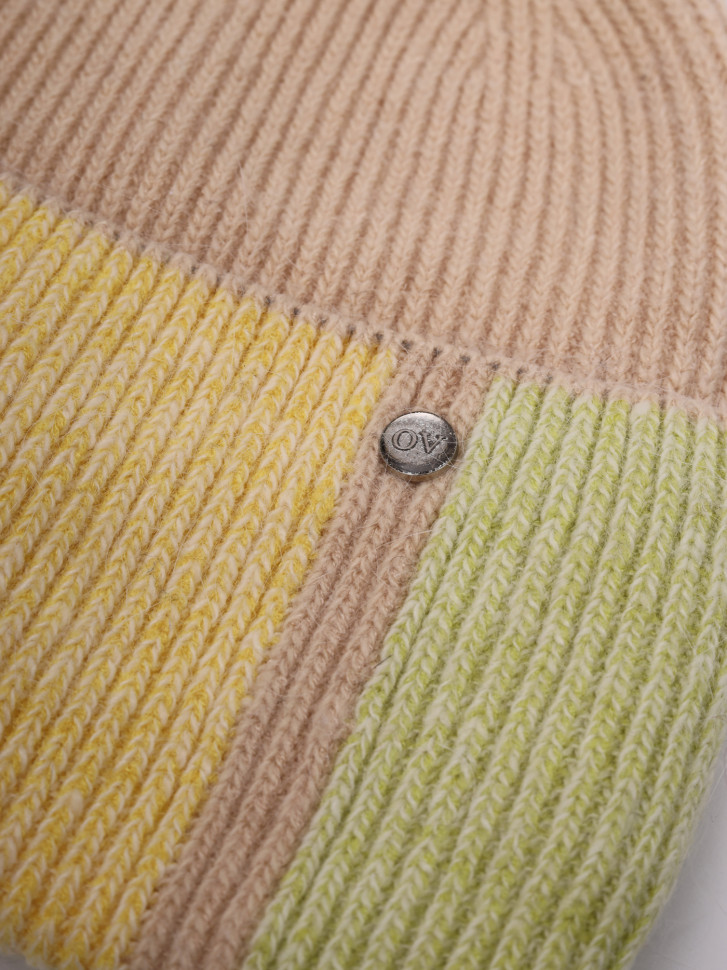 Шапка OvenTrico 1570 бежевый/желтый/липа Шапка OvenTrico 1570 бежевый/желтый/липа