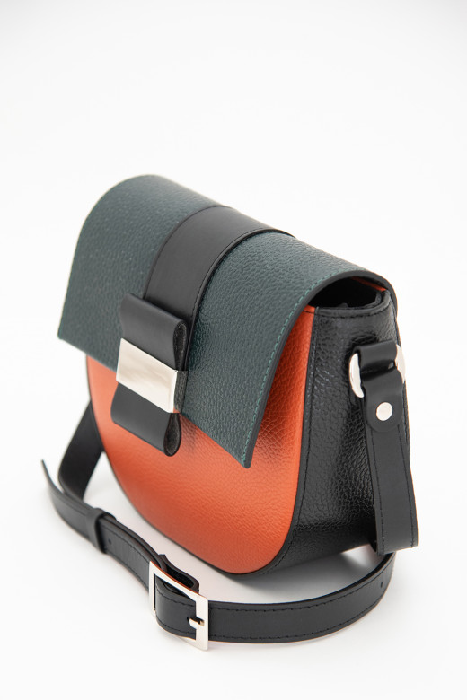 Сумка Protege Ц-471 черный/изумрудный/оранжевый Сумка Protege Ц-471 черный/изумрудный/оранжевый