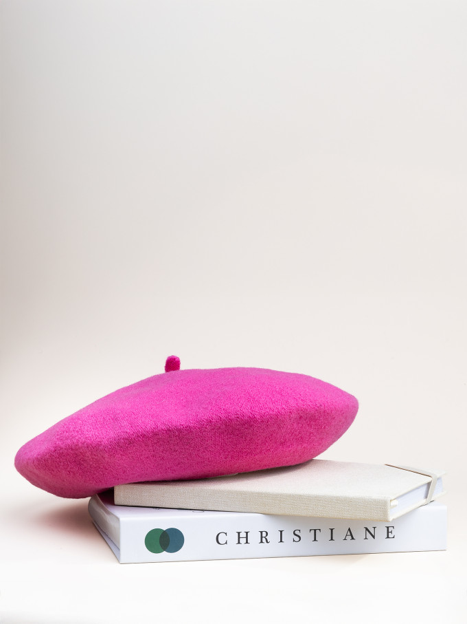 Берет женский Stigler, малиновый сорбет Берет женский Stigler, малиновый сорбет