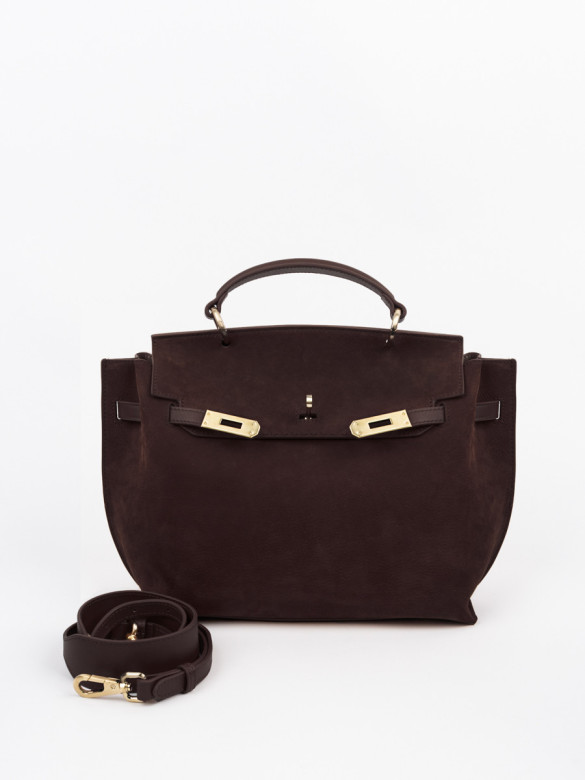 Сумка Curanni 9402 замша коричневая