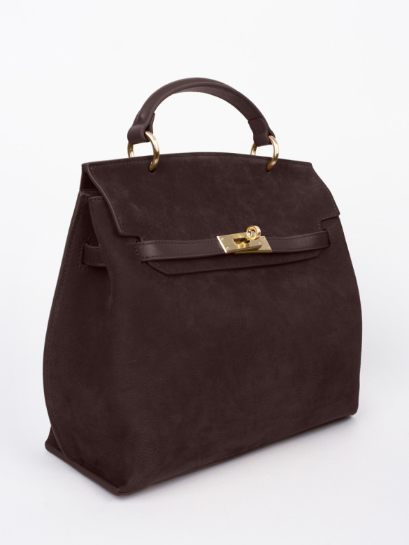 Сумка Curanni 9402 замша коричневая