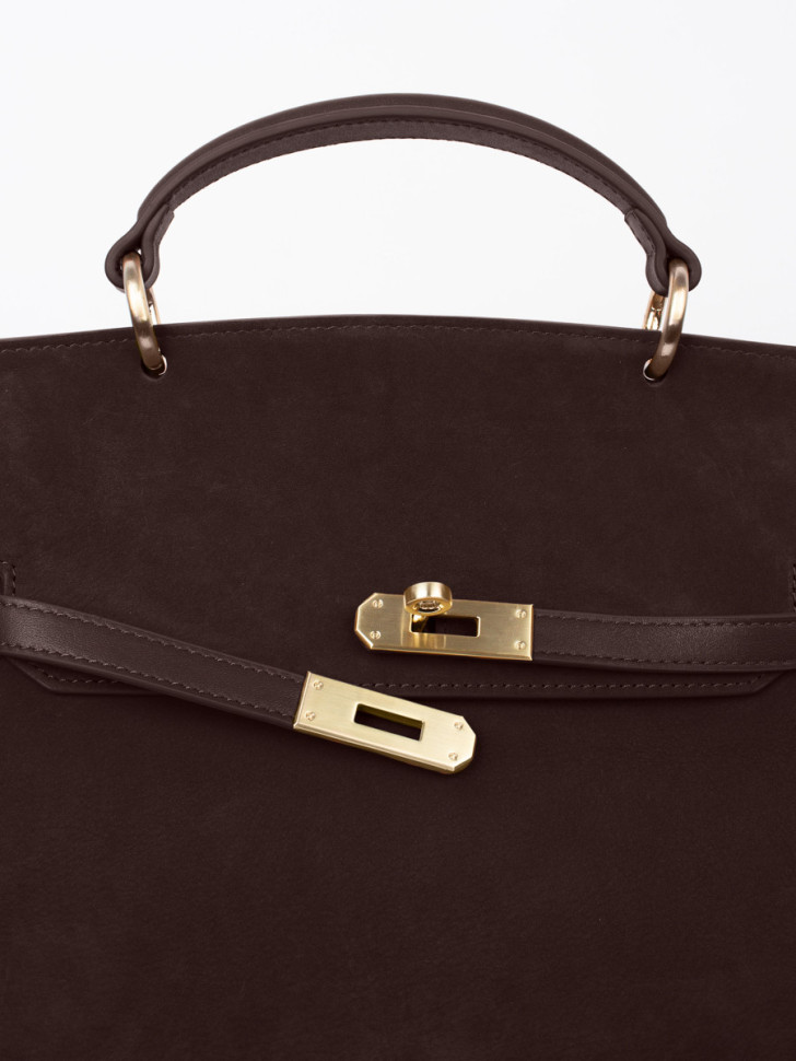 Сумка Curanni 9402 замша коричневая