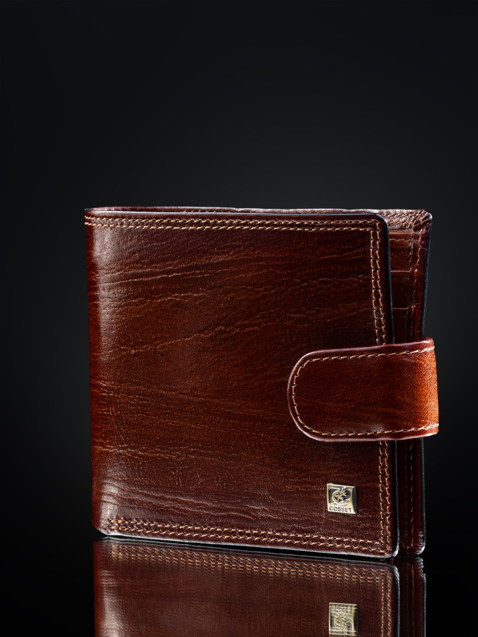 Портмоне мужское Cosset F14-327-089b коричневое Портмоне мужское Cosset F14-327-089b коричневое