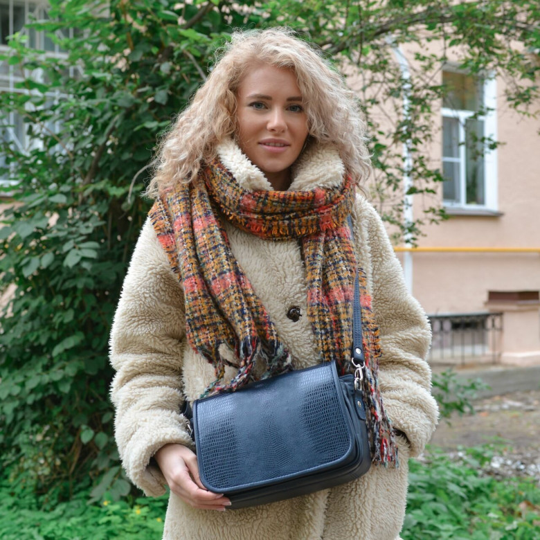 Сумка женская Natalia Kalinovskaya, С93 «Юния» синяя Сумка женская Natalia Kalinovskaya, С93 «Юния» синяя