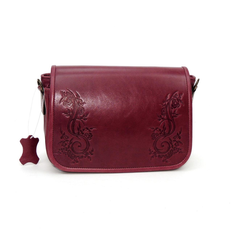 Женская сумка Natalia Kalinovskaya, «Дейли» бордовая Женская сумка Natalia Kalinovskaya, «Дейли» бордовая