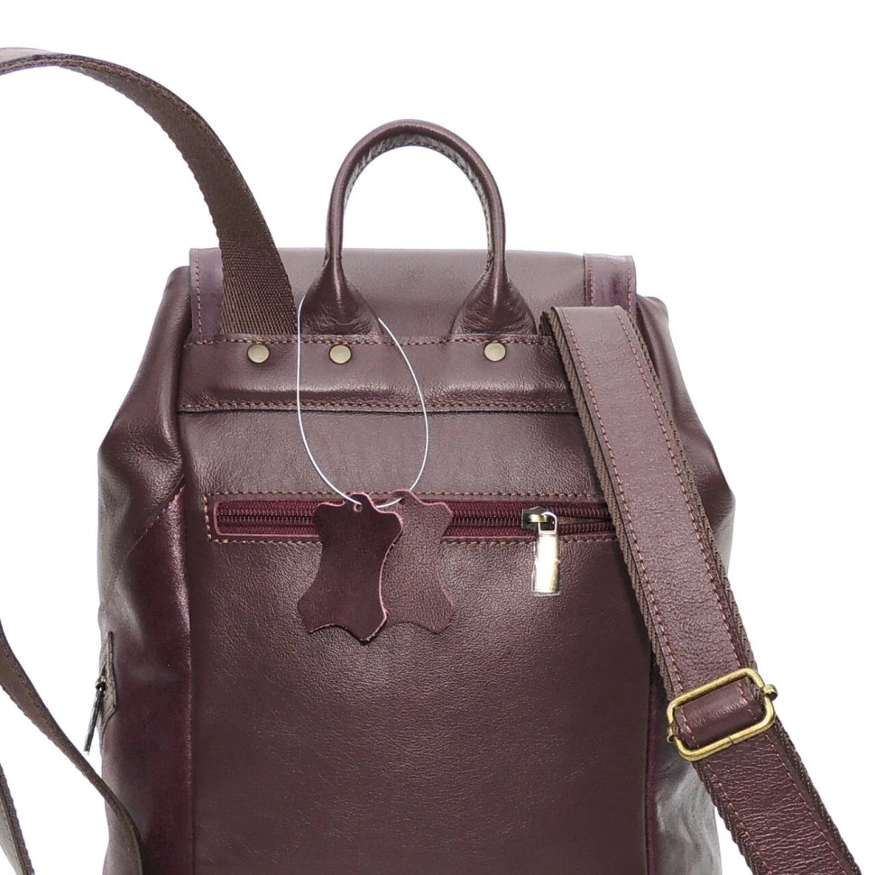 Рюкзак женский Natalia Kalinovskaya, "Климин" бордо гладкий