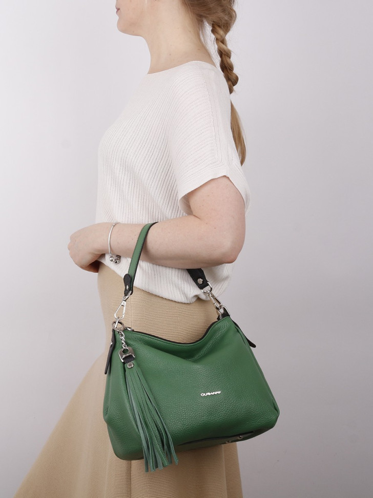 Сумка Curanni, 2544 Cu вителло верде кьяро зеленая Сумка Curanni, 2544 Cu вителло верде кьяро зеленая