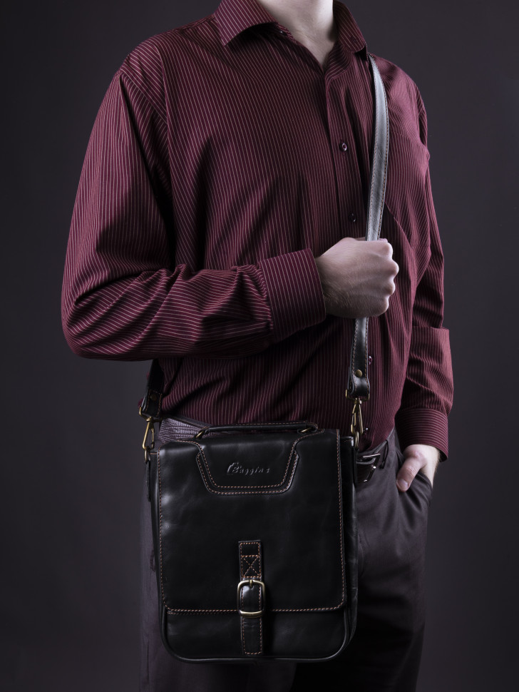 Сумка мужская Baggins 1074 черная друид Сумка мужская Baggins 1074 черная друид