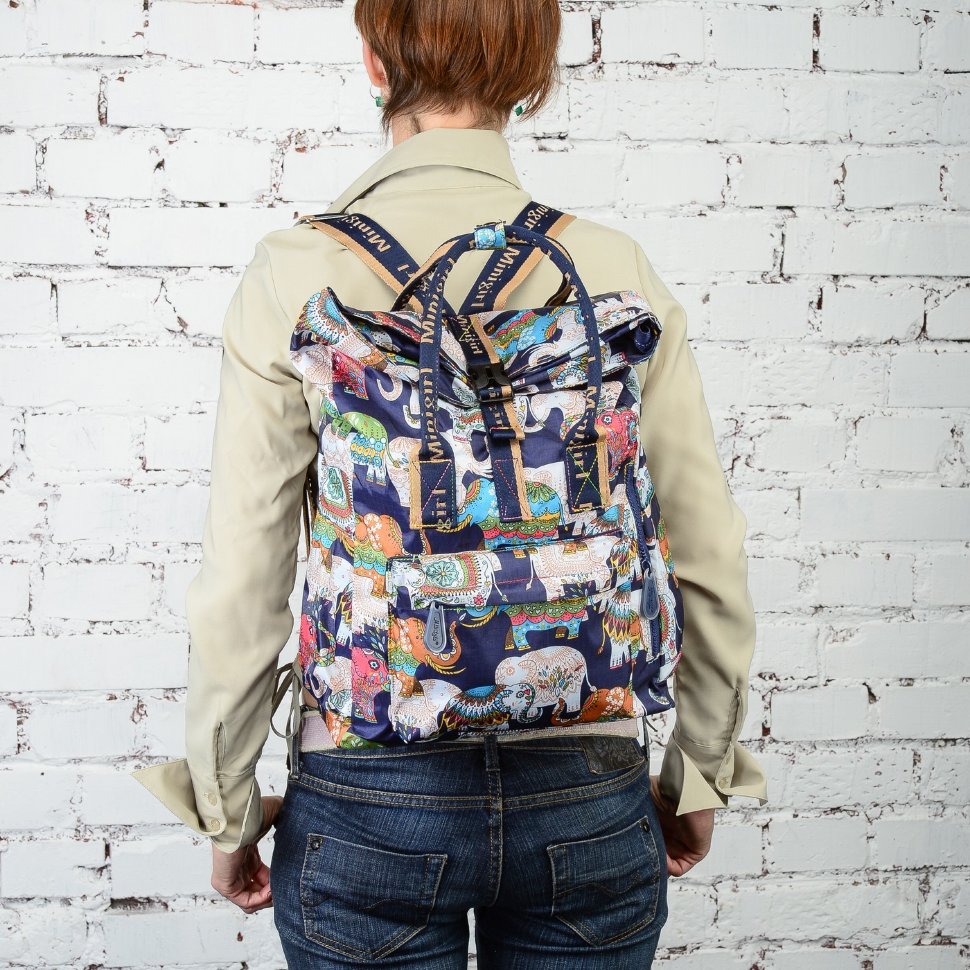 Сумка-рюкзак Minigirl 20175 слон тёмно-синяя