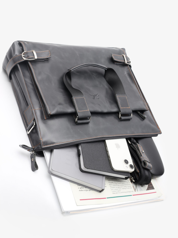 Портфель мужской кожа Maxsimo Tarnavsky 1015 графит