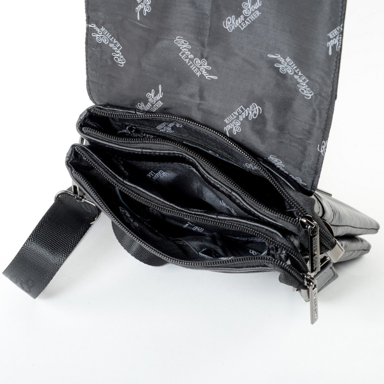 Сумка мужская Cheer Soul 6831 чёрная Сумка мужская Cheer Soul 6831 чёрная