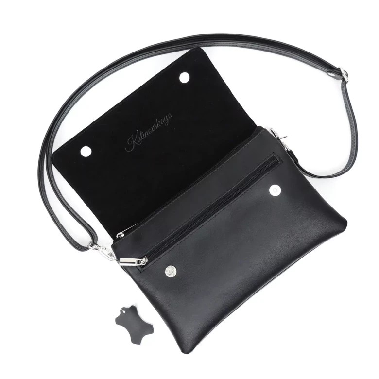 Женская кожаная сумка Natalia Kalinovskaya С 44т.711 Келен чёрная Женская кожаная сумка Natalia Kalinovskaya С 44т.711 Келен чёрная