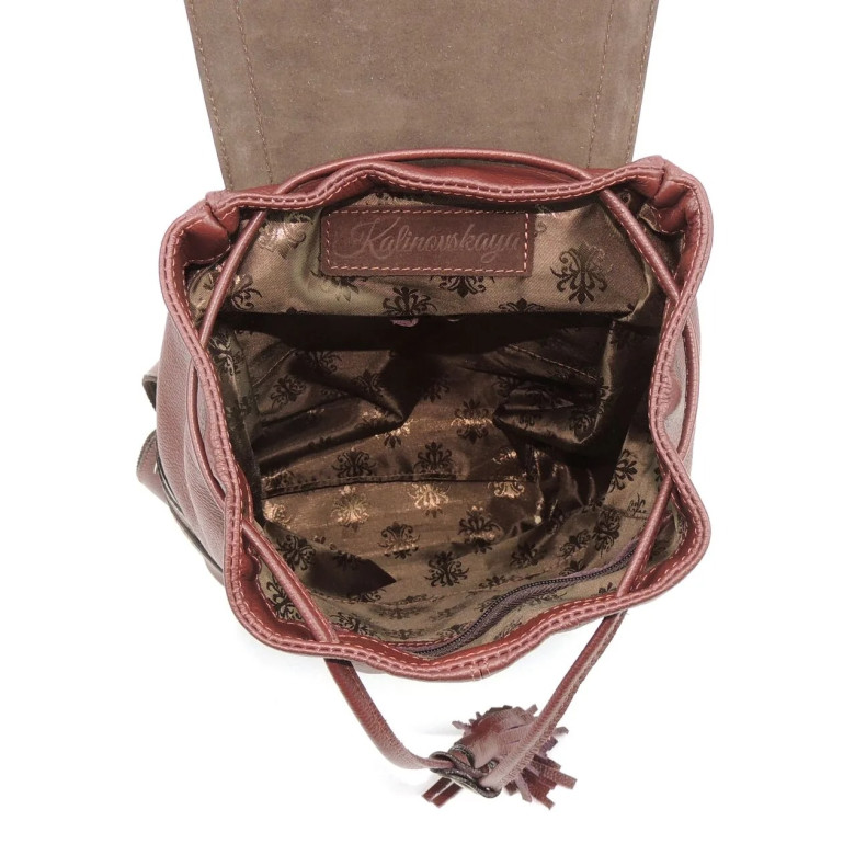 Рюкзак женский Natalia Kalinovskaya, "Лерия" бордо флотер Рюкзак женский Natalia Kalinovskaya, "Лерия" бордо флотер