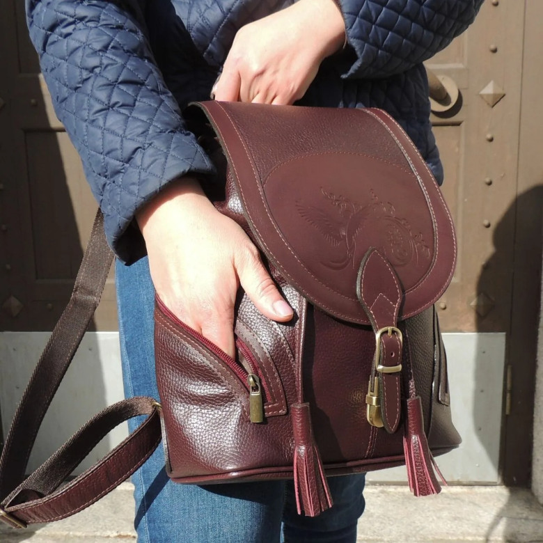 Рюкзак женский Natalia Kalinovskaya, "Лерия" бордо флотер Рюкзак женский Natalia Kalinovskaya, "Лерия" бордо флотер