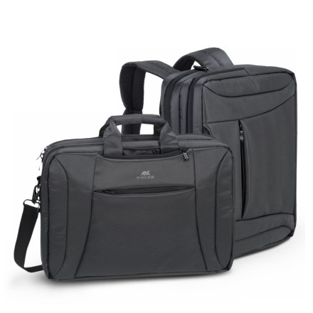 Сумка-трансформер для ноутбука 16", 8290 charcoal black Сумка-трансформер для ноутбука 16", 8290 charcoal black