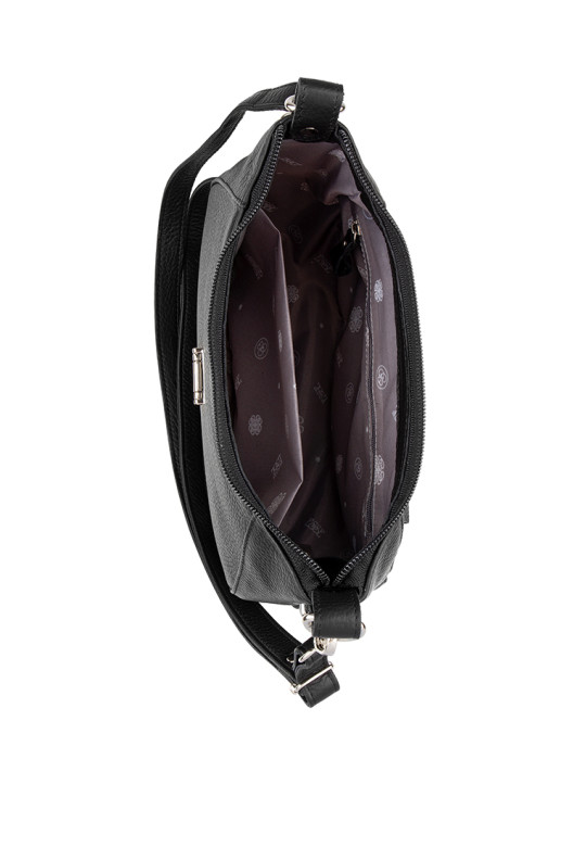 Сумка Esse 78398 АЙЛИН DARK кожа флотер черная Сумка Esse 78398 АЙЛИН DARK кожа флотер черная