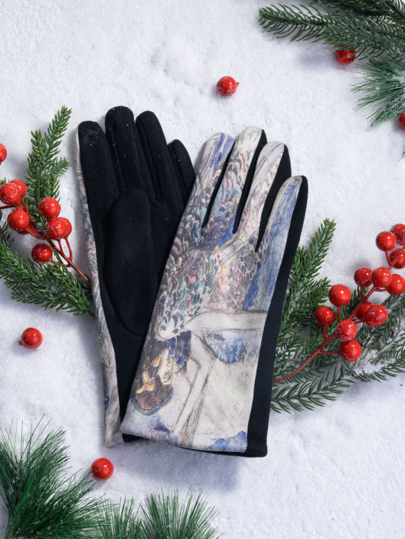 Перчатки женские Ангел 111-8 девушка абстр. Перчатки женские Ангел 111-8 девушка абстр.