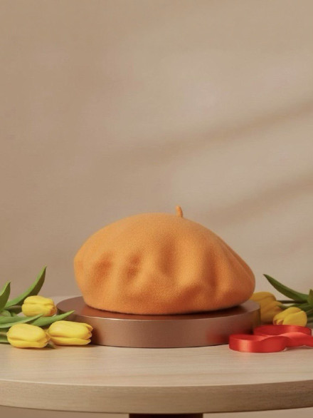 Берет женский Stigler, абрикос