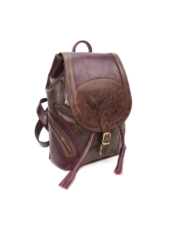 Рюкзак Kalinovskaya Р-50.682-1 бордо/шоколад Рюкзак Kalinovskaya Р-50.682-1 бордо/шоколад