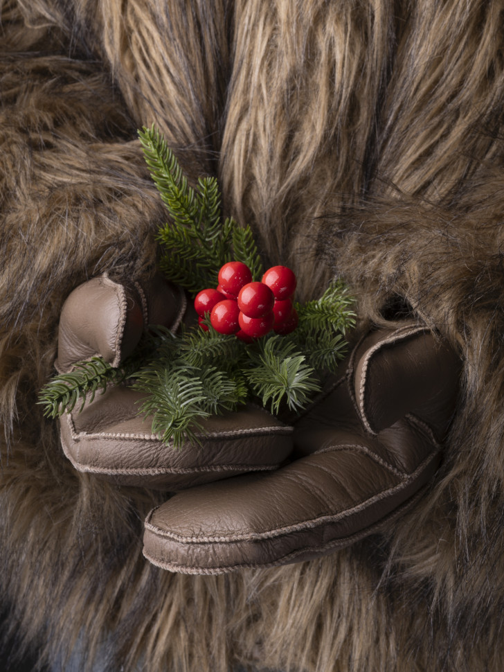 Варежки женские Baggins 0180 дубленка коричневые Варежки женские Baggins 0180 дубленка коричневые