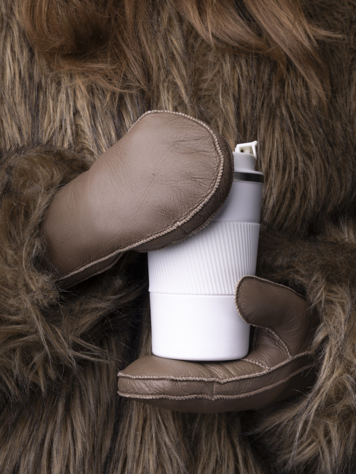 Варежки женские Baggins 0180 дубленка коричневые Варежки женские Baggins 0180 дубленка коричневые