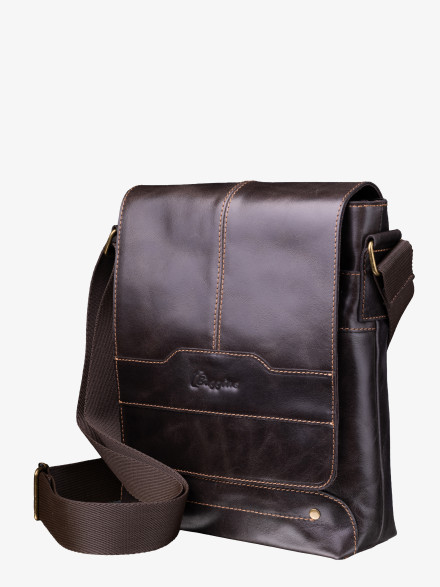 Сумка мужская Baggins 0107 коричневая пулап Сумка мужская Baggins 0107 коричневая пулап