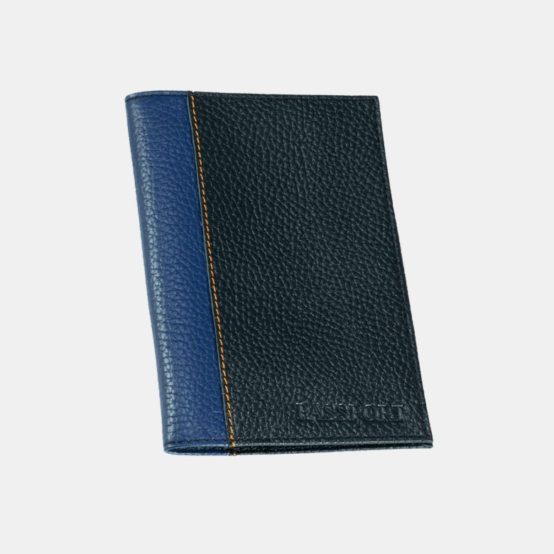 Обложка для паспорта Bossi ОП-103-1510/1540 чёрно-синяя